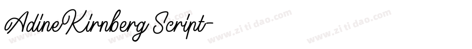 AdineKirnberg Script字体转换